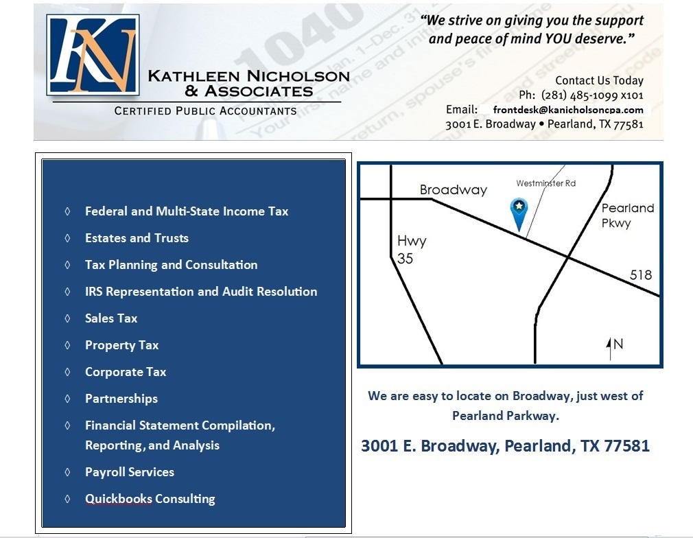 kathleen ann nicholson & associates, cpa